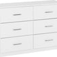 Dakota 6 Drawer Chest - White