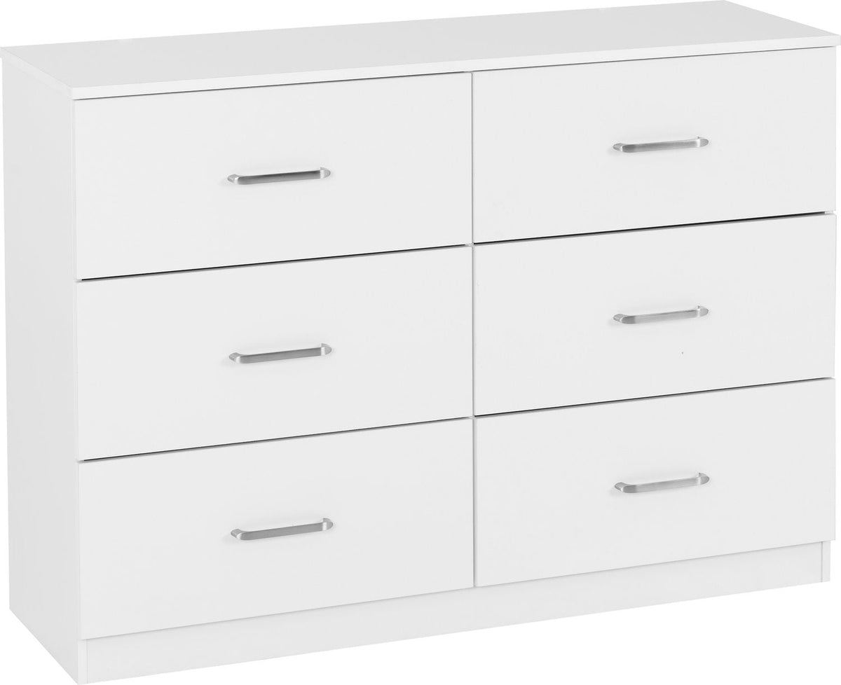 Dakota 6 Drawer Chest - White