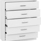 Dakota 5 Drawer Chest - White