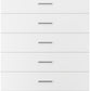Dakota 5 Drawer Chest - White