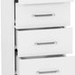 Dakota 5 Drawer Narrow Chest - White