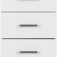 Dakota 5 Drawer Narrow Chest - White