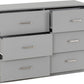 Dakota 6 Drawer Chest - Light Grey