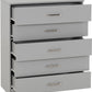 Dakota 5 Drawer Chest - Light Grey