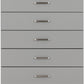 Dakota 5 Drawer Chest - Light Grey