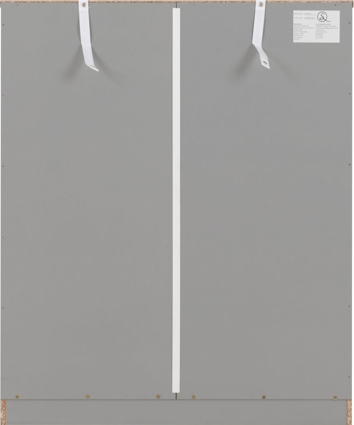 Dakota 5 Drawer Chest - Light Grey