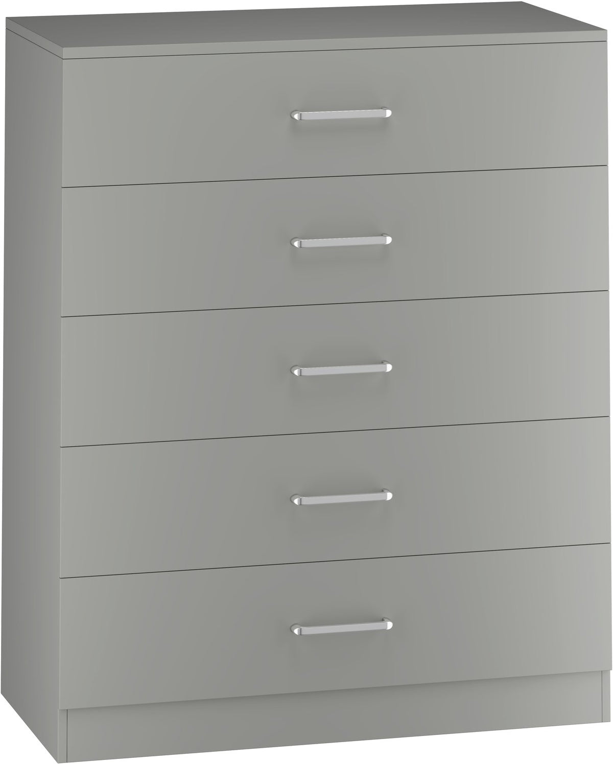 Dakota 5 Drawer Chest - Light Grey