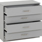 Dakota 4 Drawer Chest - Light Grey