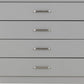 Dakota 4 Drawer Chest - Light Grey