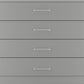 Dakota 4 Drawer Chest - Light Grey
