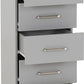 Dakota 5 Drawer Narrow Chest - Light Grey