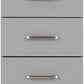 Dakota 5 Drawer Narrow Chest - Light Grey