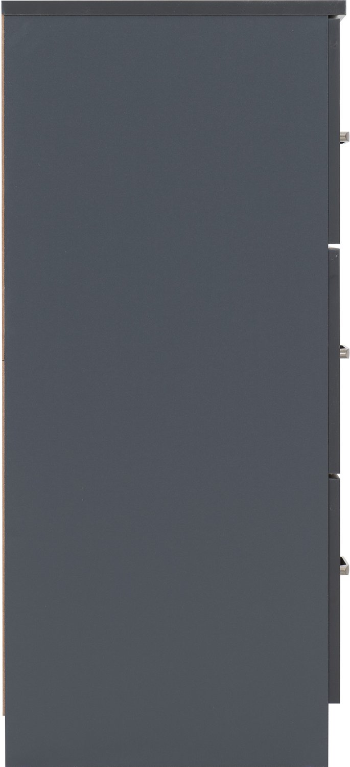 Dakota 6 Drawer Chest - Dark Grey