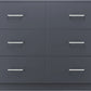 Dakota 6 Drawer Chest - Dark Grey