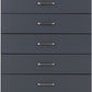 Dakota 5 Drawer Chest - Dark Grey