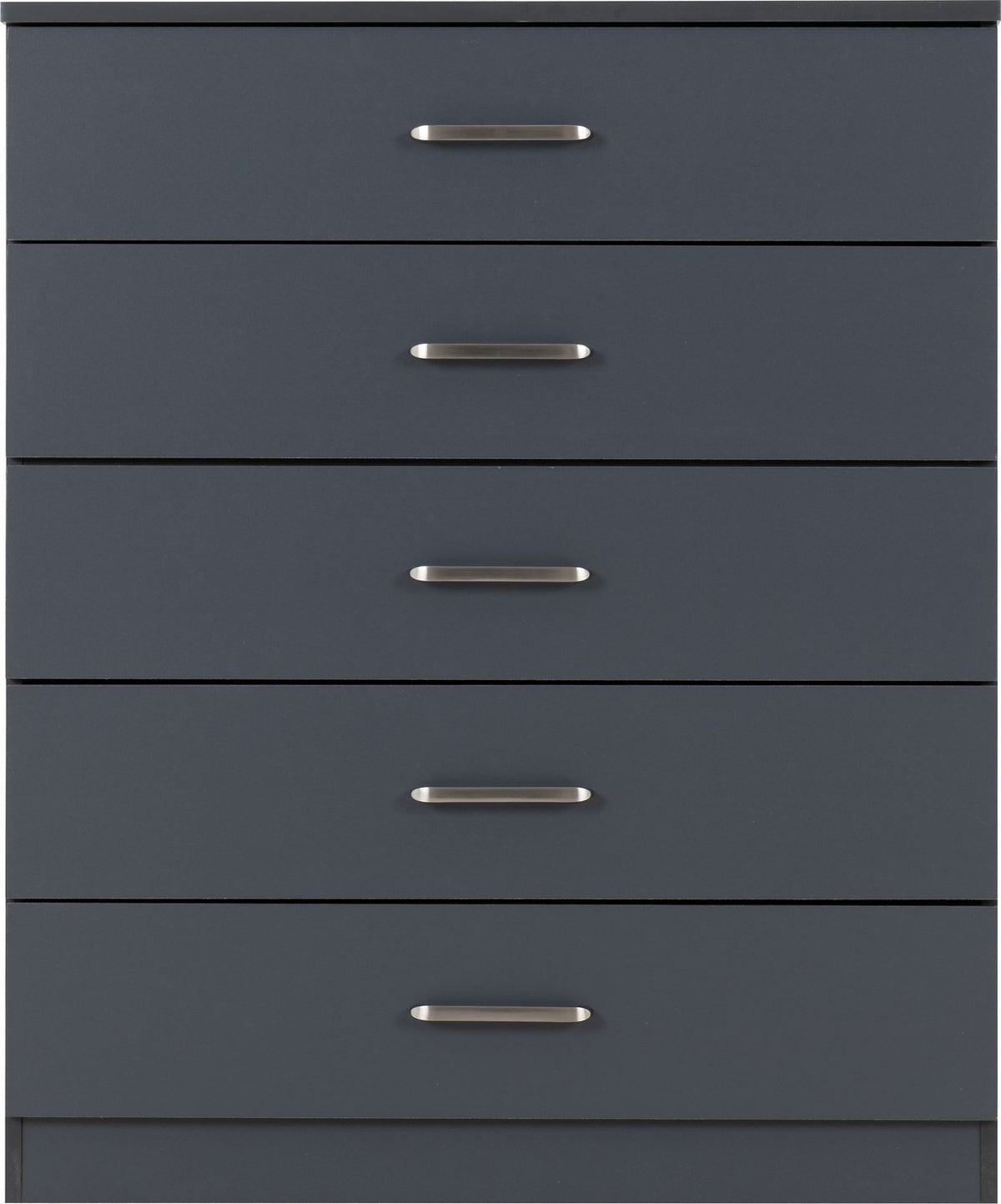 Dakota 5 Drawer Chest - Dark Grey