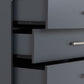 Dakota 5 Drawer Chest - Dark Grey