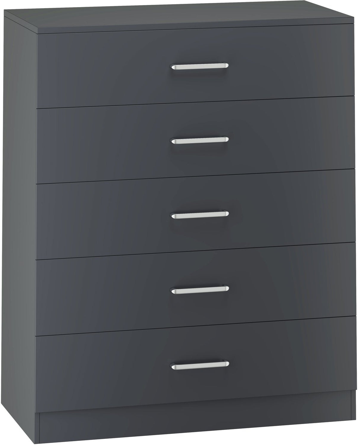 Dakota 5 Drawer Chest - Dark Grey