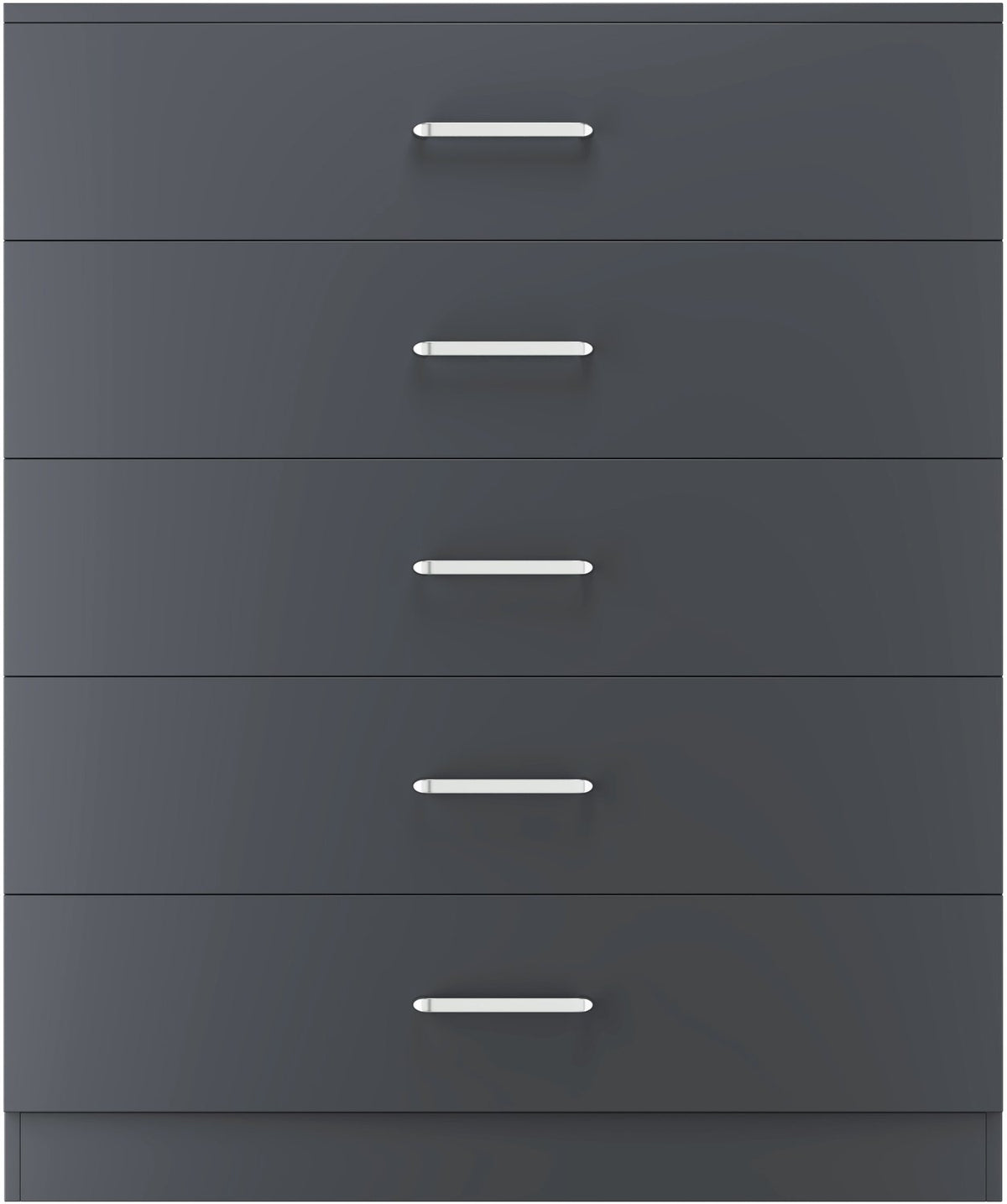 Dakota 5 Drawer Chest - Dark Grey
