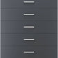 Dakota 5 Drawer Chest - Dark Grey