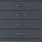 Dakota 4 Drawer Chest - Dark Grey