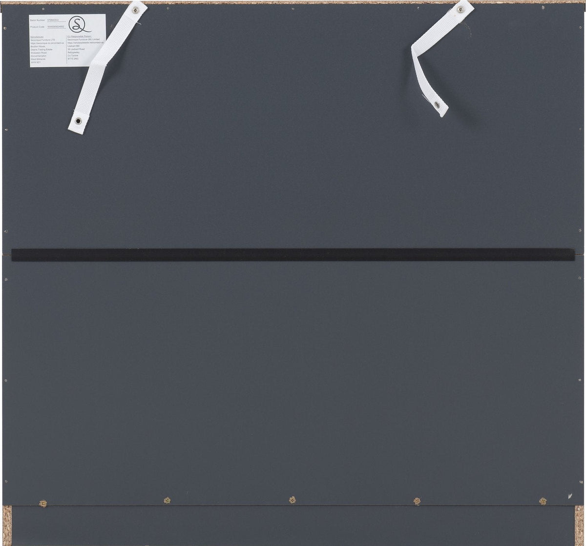 Dakota 4 Drawer Chest - Dark Grey
