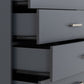 Dakota 4 Drawer Chest - Dark Grey