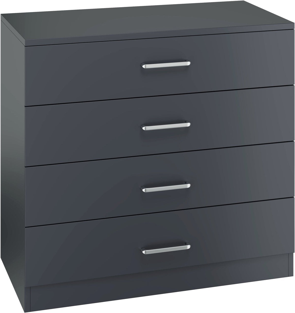Dakota 4 Drawer Chest - Dark Grey