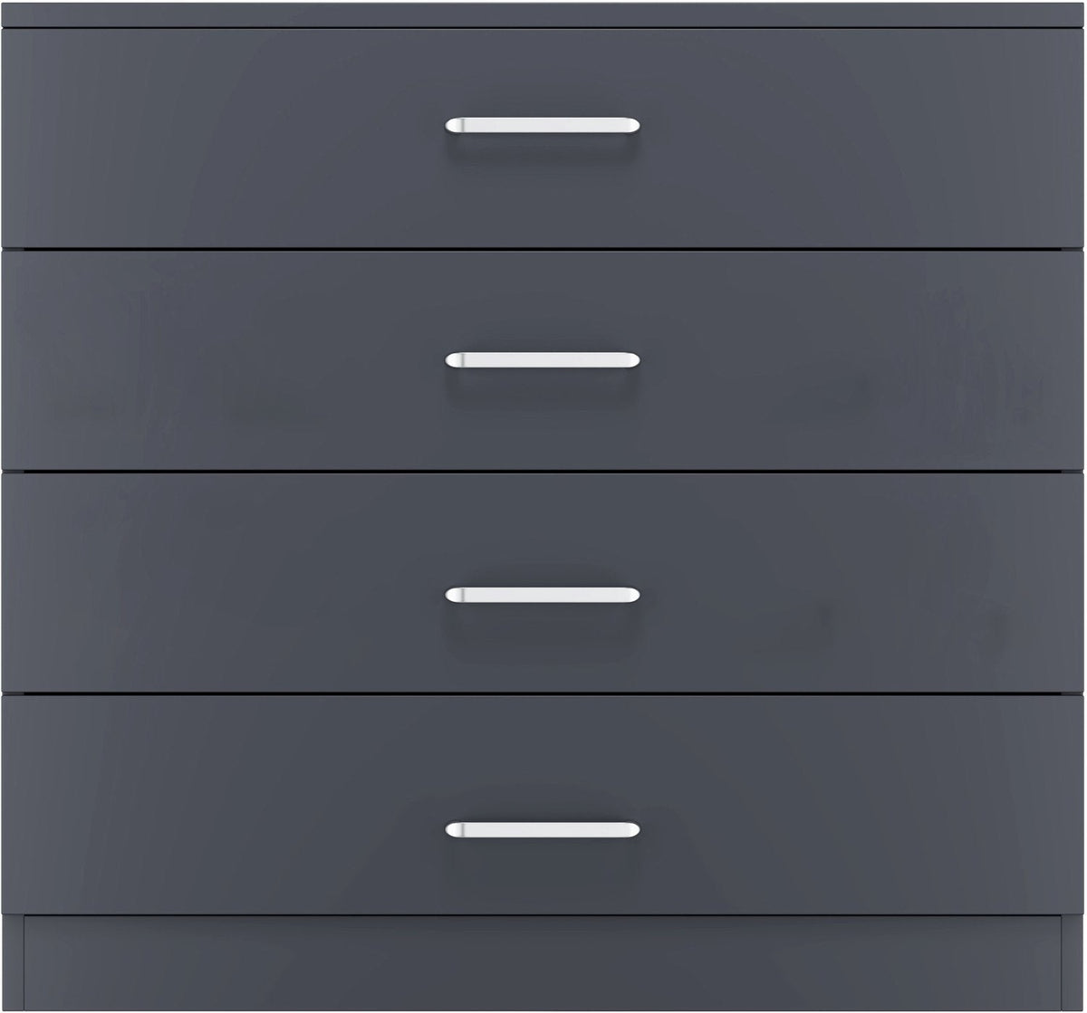 Dakota 4 Drawer Chest - Dark Grey