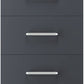 Dakota 5 Drawer Narrow Chest - Dark Grey