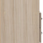 Nevada 2 Drawer Bedside - Oyster Gloss/Light Oak Effect Veneer