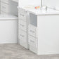 Nevada 2 Drawer Bedside - White Gloss