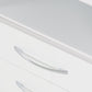 Nevada 2 Drawer Bedside - White Gloss