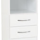 Nevada 2 Drawer Bedside - White Gloss