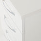 Nevada 3 Drawer Bedside - White Gloss