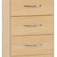 Nevada 3 Drawer Bedside - Sonoma Oak Effect