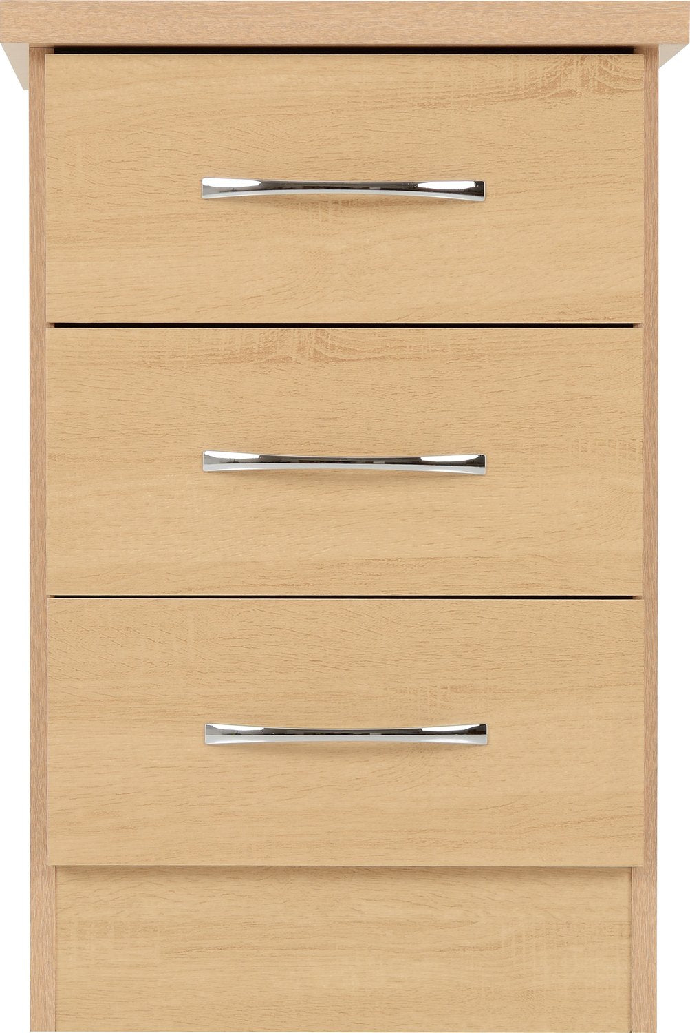Nevada 3 Drawer Bedside - Sonoma Oak Effect
