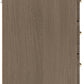 Nevada 3 Drawer Bedside - Rustic Oak Effect