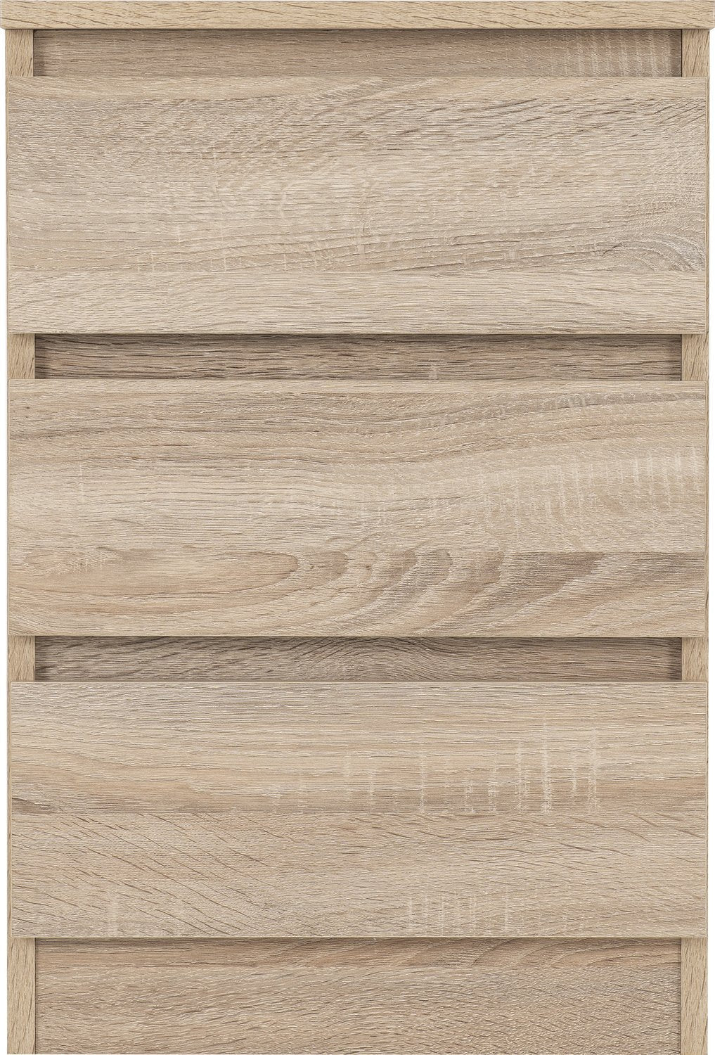 Malvern 3 Drawer Bedside - Sonoma Oak Effect