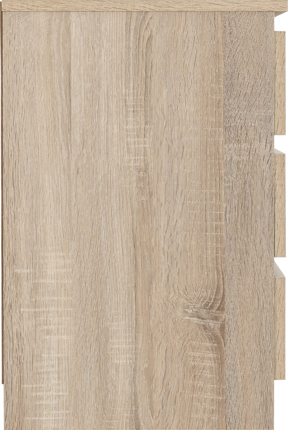 Malvern 3 Drawer Bedside - Sonoma Oak Effect