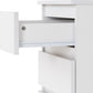 Malvern 3 Drawer Bedside - White