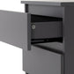 Malvern 3 Drawer Bedside - Grey