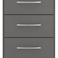 Nevada 3 Drawer Bedside - 3D Effect Grey