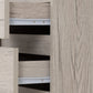 Malvern 3 Drawer Bedside - Urban Snow