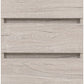 Malvern 3 Drawer Bedside - Urban Snow