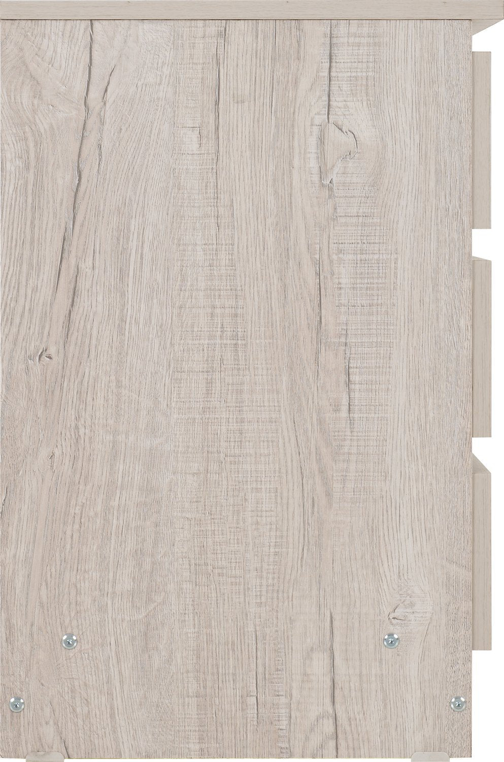 Malvern 3 Drawer Bedside - Urban Snow