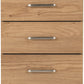 Dakota 3 Drawer Bedside - Oak Effect