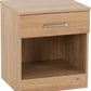 Dakota 1 Drawer Bedside - Oak Effect