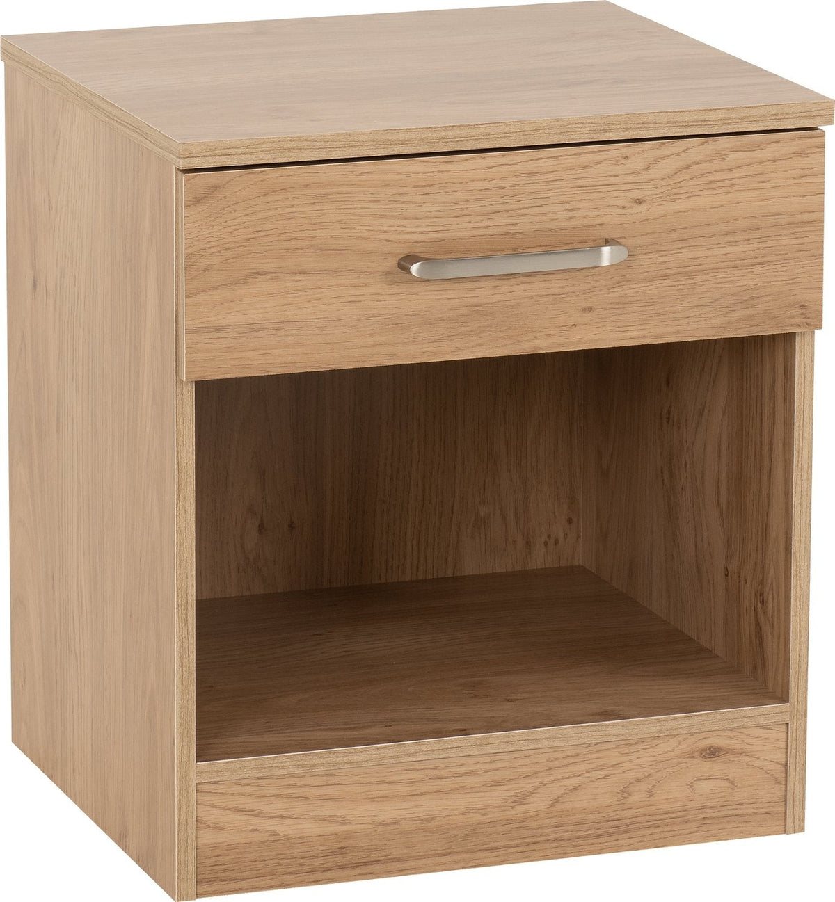 Dakota 1 Drawer Bedside - Oak Effect