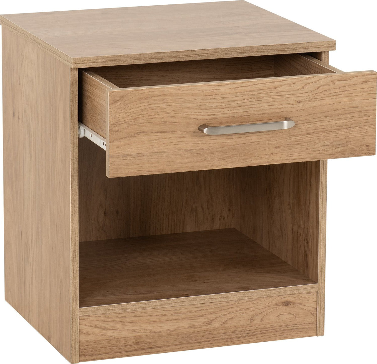 Dakota 1 Drawer Bedside - Oak Effect